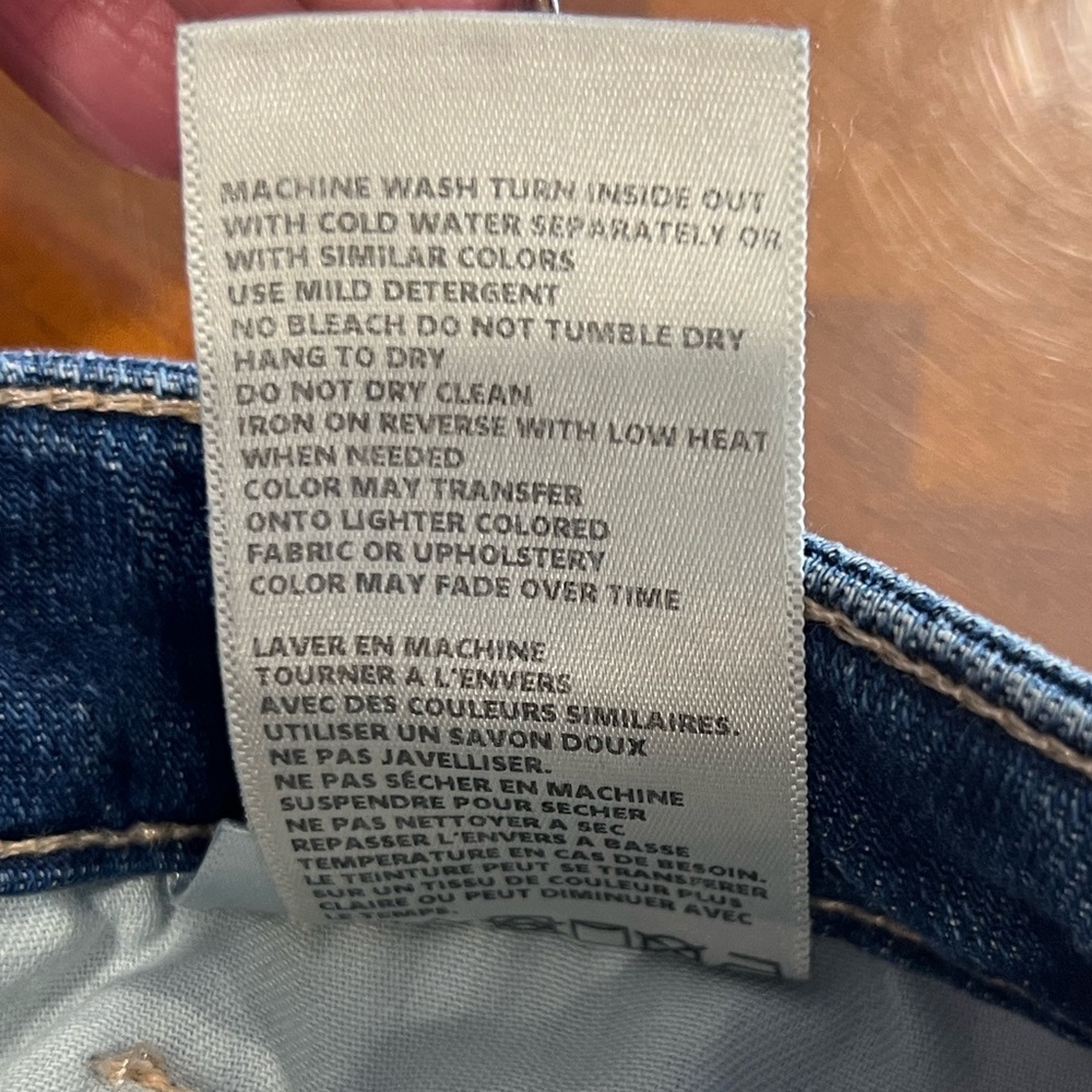 L’agence Wanda blue wide leg raw hem jeans size 25 - Picture 8 of 8